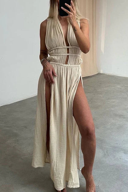 LEIGE Summer Ladies Long Dress Women Beach Party Dresses Ladies Robe Beach  Dress Chiffon Dress (Color : A, Size : S Code) : : Clothing, Shoes  & Accessories